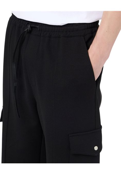 Couli Cargo Fit Trousers in herringbone wool blend ICEBERG JEANS | Trousers | B021PPM19000